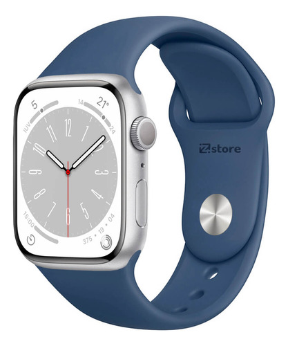 Correa Compatible Con Apple Watch 42mm/44mm/45mm Azul Acero