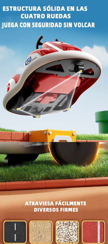 Mario Kart Go Kart 12v Montable Eléctrico Con Sonidos Drift
