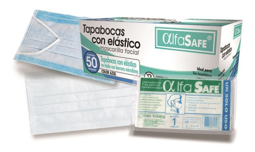 Tapabocas Alfa Safe X 50 Unidades 