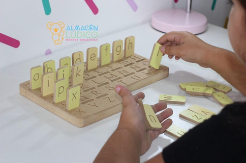 Juego Aprendizaje Mi Alfabeto Madera Montessori Waldorf