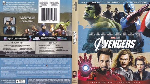 Saga Del Infinito Marvel 4k Blu-ray - 46 Discos Uhd Hdr