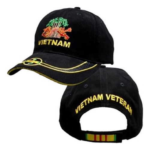 Vietnam Veteran Dragon Hat Ribbon Gorra De Béisbol Negra