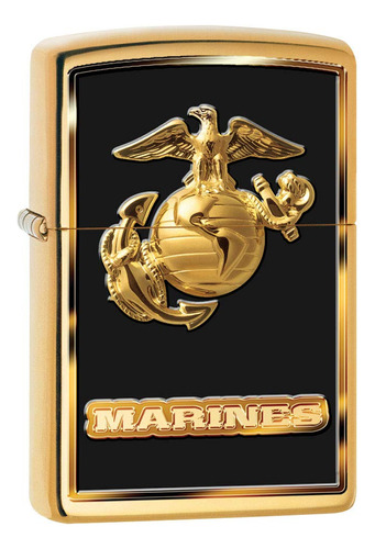 Zippo Encendedor: Usmc Marines Logo - Latn Pulido 80950