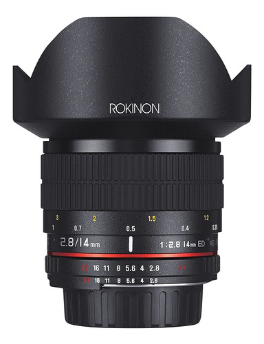 Lente Ultra Gran Angular Rokinon Fe14m-c Para Canon, 14 Mm