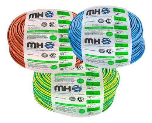 Cable Unipolar Mh 1,5mm Pack X 3 Rollos X 100m
