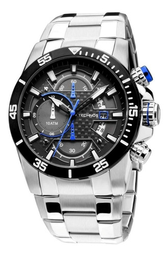Relógio Technos Masculino Cronografo Azul Os10er/1a Original