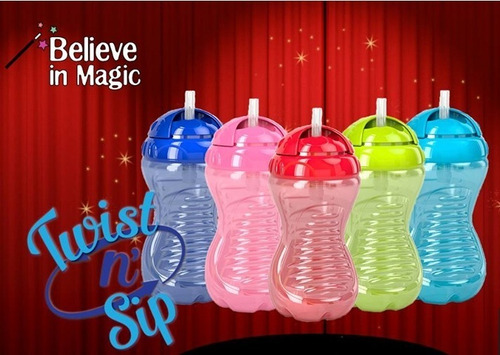 Vaso Nuby Twist N´ Sip Con Sorbete Y Tapa Gira 9923tw 12m+