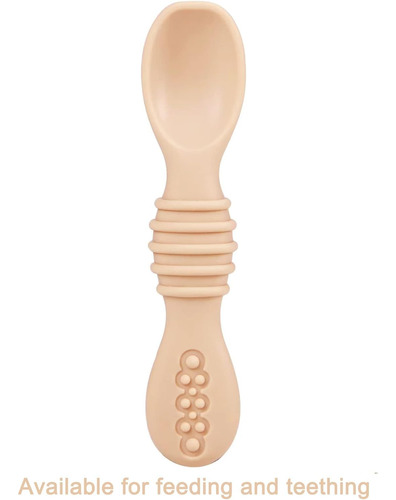Juego De 7 Cucharas De Silicona For Bebé, Sin Bpa, De Grado