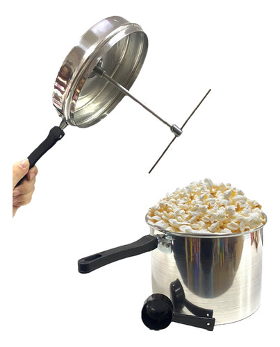 Pochoclera Familiar Olla De 5l Aluminio Pochoclos Pop Corn