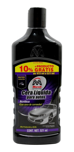 Cera Liquida Marvil Con Acrilico Morada 473ml 