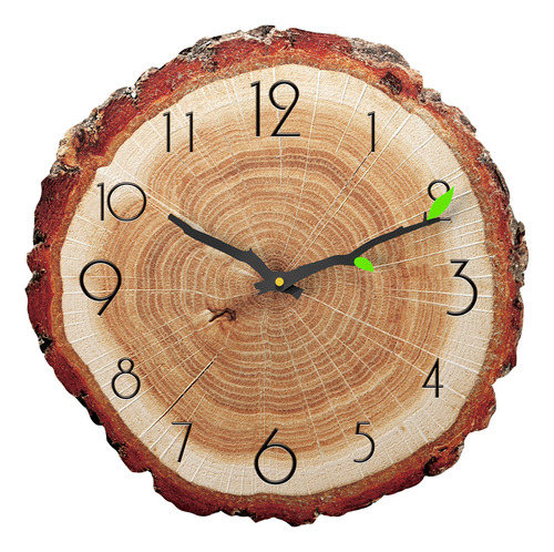 Reloj De Pared Con Anillos En Forma De Árbol, Reloj De Pared