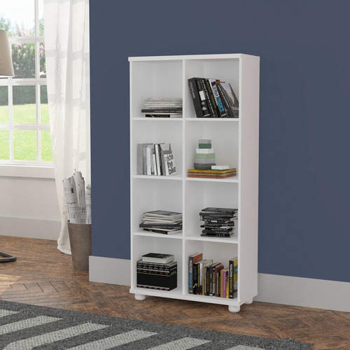Imagen 4 de 6 de Biblioteca Estanteria 8 Cubos 100 % Mdf - 074x153x032 - 1299