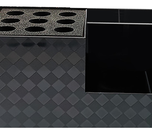 Contenedor De Tijeras For Corte De Pelo De Negro