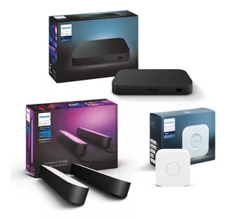 Combo Gamer Philips Hue: Sync Box + 2 Barras De Luz + Bridge