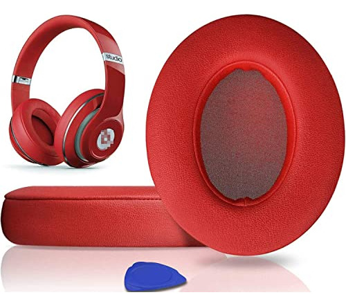 Almohadillas Para Beats Studio 2 Y 3, Color Rojo