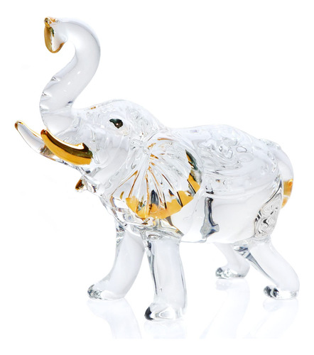 Ywhl Figura De Elefante De Cristal Hecha A Mano Para Mujeres