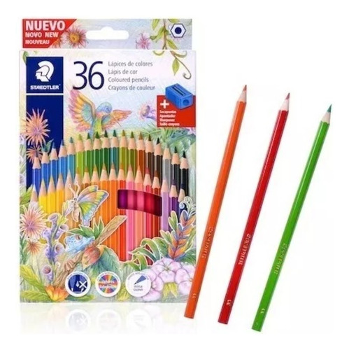 Lapices De Colores Staedtler X36 Serviciopapelero