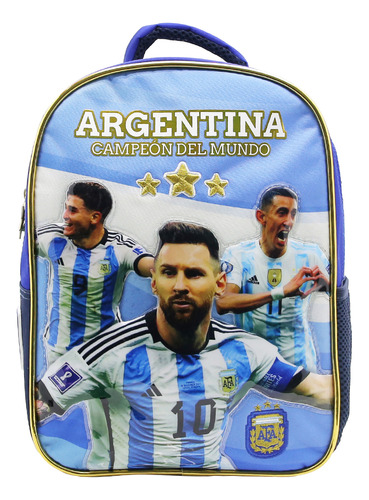 Mochila Afa Argentina 12 PuLG Para Jardín Escolar Diseño