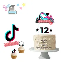 Comprar Cake Topper Imprimible Personalizado Tematica Tk