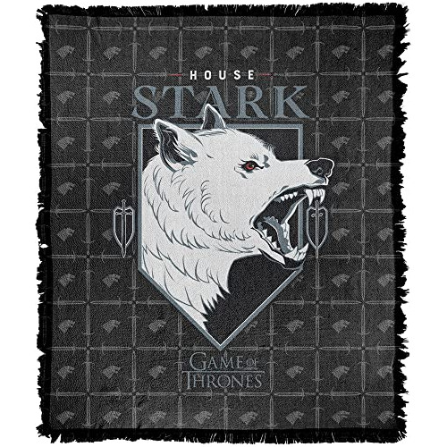 Manta De Juego De Tronos, 50 X60  Casa Stark Tejida Fle...