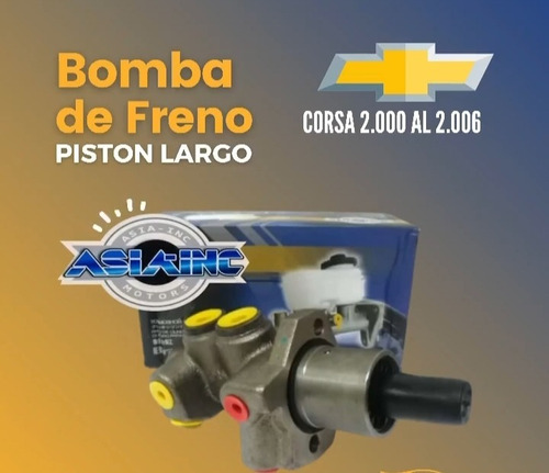 Bomba Freno Chevrolet Corsa 2000/06 (piston Largo) Asiainc