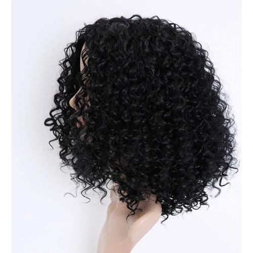 Para . Peruca De Cabelo Humano Natural De 25 Cm Com Ondas