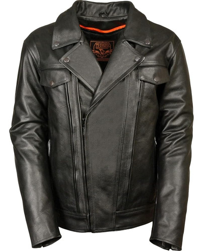 Milwaukee Leather Lkm1720t Chaqueta De Cuero Ventilada Para 