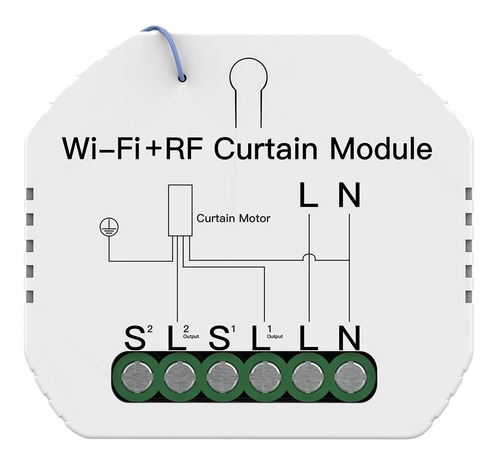 Modulo/central Para Persianas/cortinas Wifi+rf+tecla By Tuya