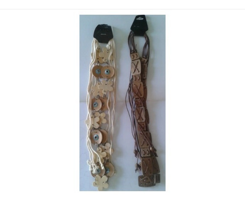 Imagen 2 de 5 de Cinturón Artesanal En Madera. Diseños Variados