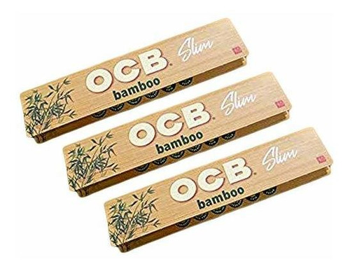 Tubo Y-o Papel Para Armar Ocb Bamboo Rolling Papers King Sli