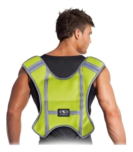Chaleco Deportivo Peso Ajustable Hasta 4kg Athletic Works Color Amarillo