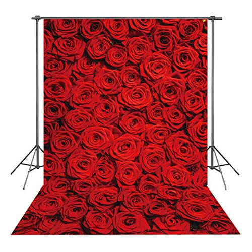 Ruini Red Rose Floral Wedding Photography Backdrop T12hk