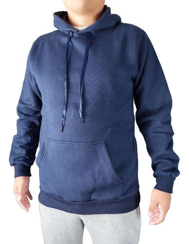 Buzo Hoodie Liso Unisex Con Capucha Frisado Invierno 