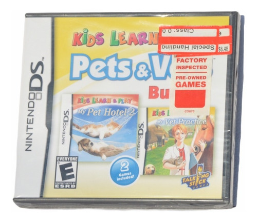 Pets & Vets Videojuego Nintendo Ds En Caja Usado 