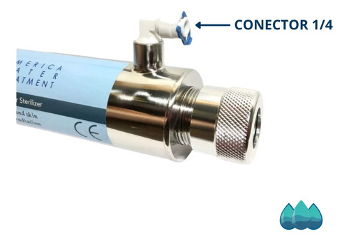 Imagen 3 de 5 de 12 Lampara Uv Germicida Para Desinfeccion De Agua 12w