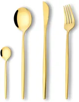 Comprar Utensilios Cubiertos De Mesa Acero Asiático Set 4 Piezas. 