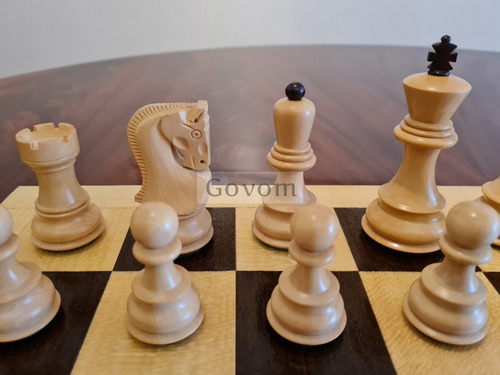 Juego Ajedrez Madera Profesional Piezas Yugoslavia Rose