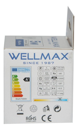 Imagen 3 de 7 de Pantalla Led Spot Light Mate, 5w Gu5.3 6500k