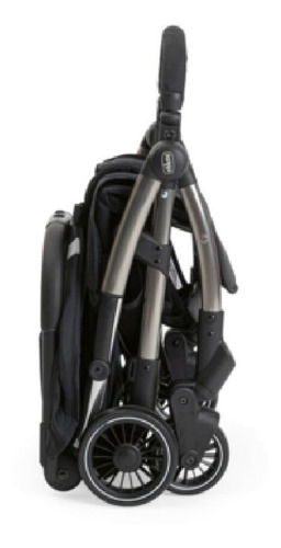 Cochecito Bebe Chicco Jet Black Automatico Compacto Negro