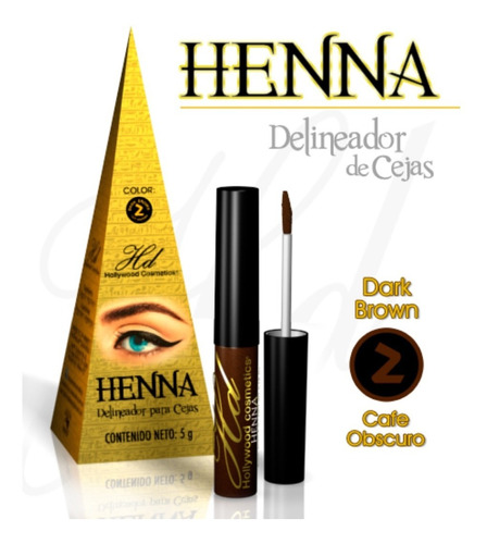 Delineador De Cejas Henna Pigmento - Hollywood Cosmetics