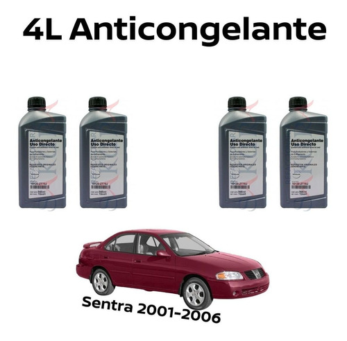 Refrigerante 4 Litros Sentra Se-r 2001-2006