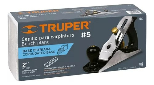Cepillo Carpintero Estriado No. 5 Truper 12015