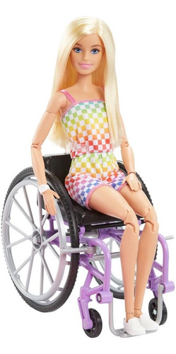 Muñeca Barbie Fashionistas #194 Con Silla De Ruedas