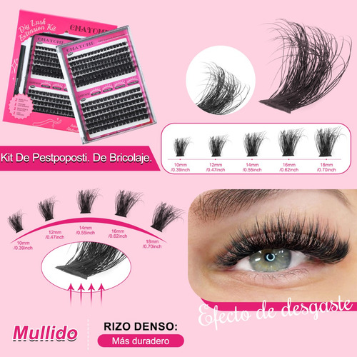 Cmayome Pestañas Postizas 204 Piezas Caja Set Gran Capacidad