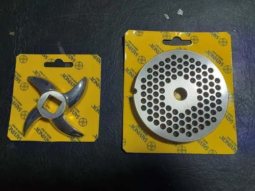 Disco Y Cuchilla Autoafilante Salvinox Para Picadora N 32 