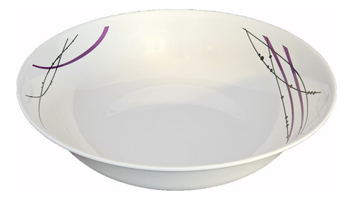 Setx6 Ensaladera Bowl Melamina Estampado Diseño Redondo 25cm