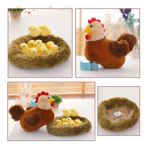 Peluche De Gallina De Pascua Con Sonido Para La Familia