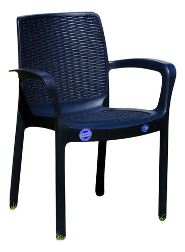 Silla Plastica Apoyabrazos Sillon X4 Unidades Jardin Resiste