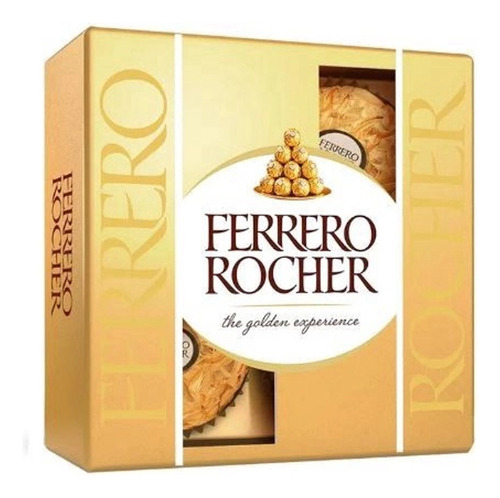 Bombom Ferrero Rocher 4 Unidades De 50g Unidade Ferrero 