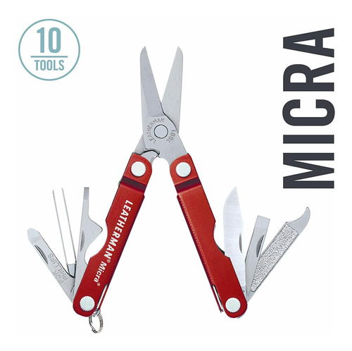 Leatherman  Micra Keychain Multitool With Spring Action Scis